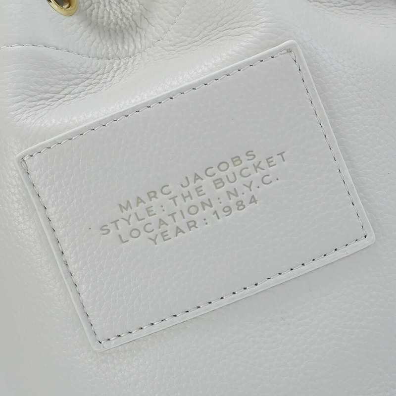 Marc Jacobs The Leather Bucket Bag White