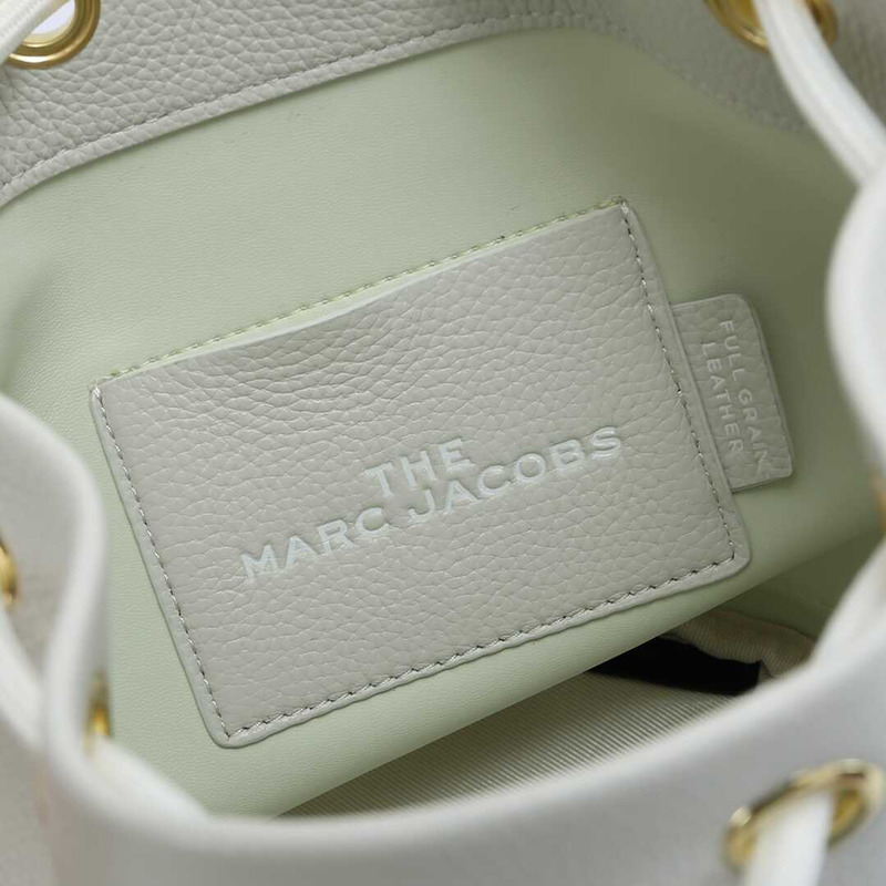 Marc Jacobs The Leather Bucket Bag White