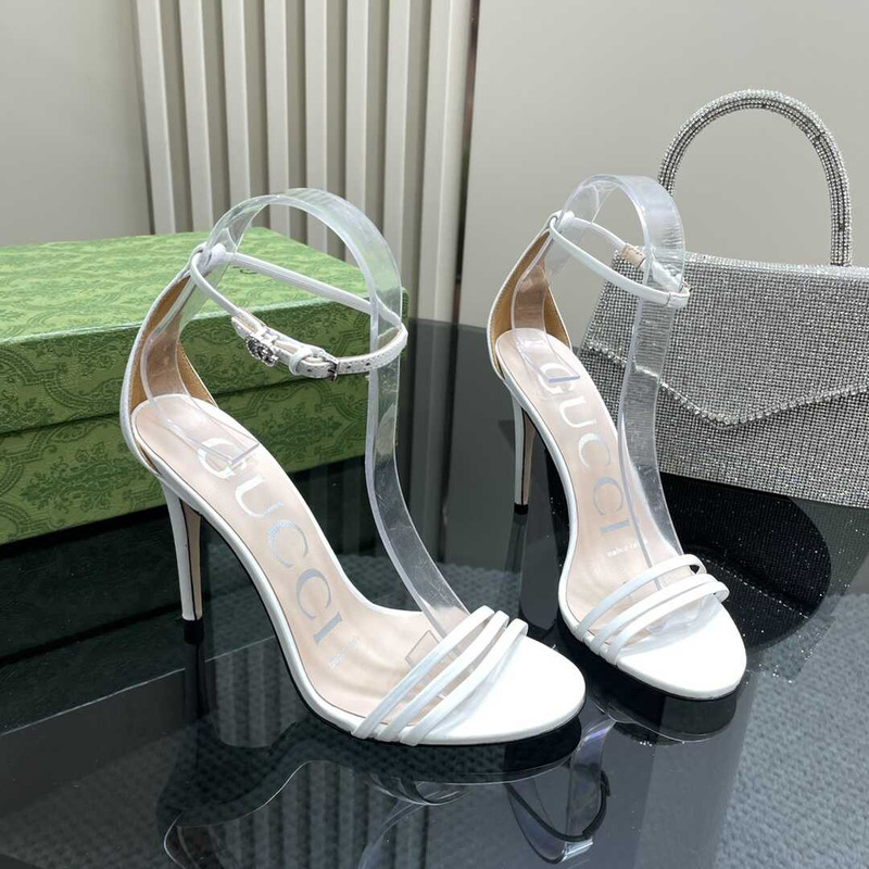 G*u*i stiletto heels white