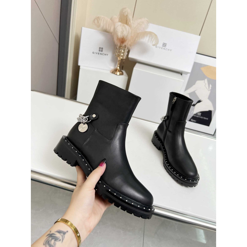 Givenchy Chain Boots Black