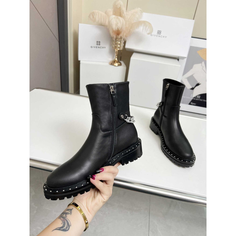 Givenchy Chain Boots Black