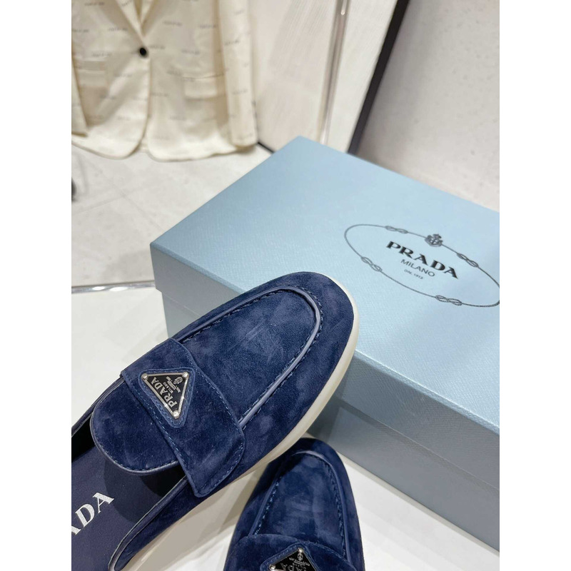 Pra*a suede sandals blue