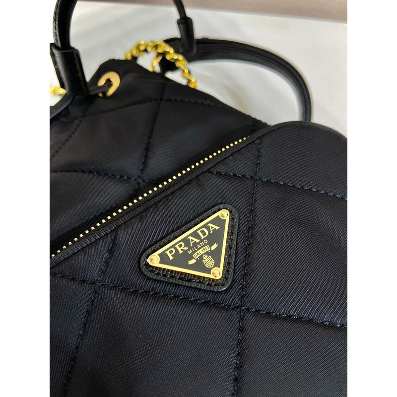 Pra*a re-nylon shoulder bag black