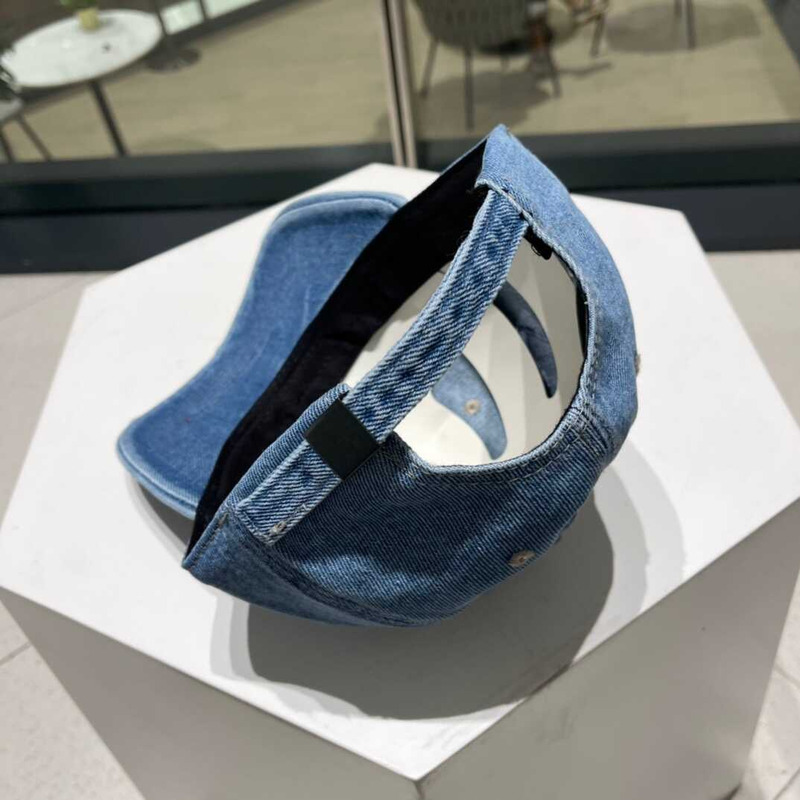 Pra*a denim baseball cap blue