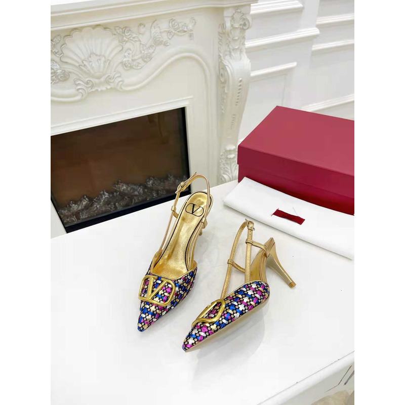 Valentino VLogo Signature Pointed Toe Pumps
