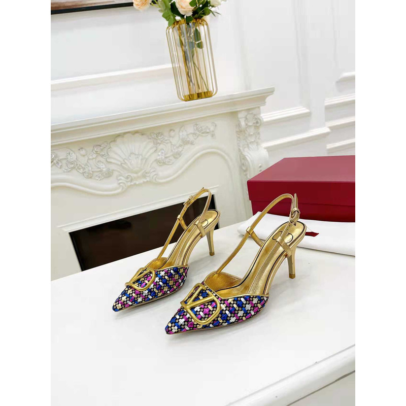 Valentino VLogo Signature Pointed Toe Pumps