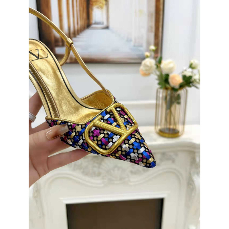 Valentino VLogo Signature Pointed Toe Pumps