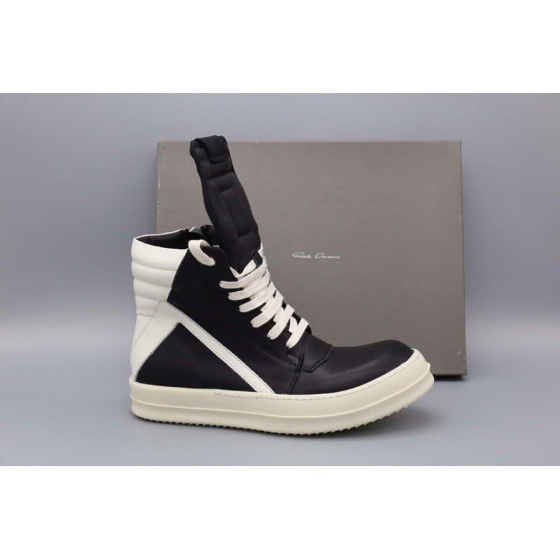 Rick Owens Geobasket High Top Sneakers Black