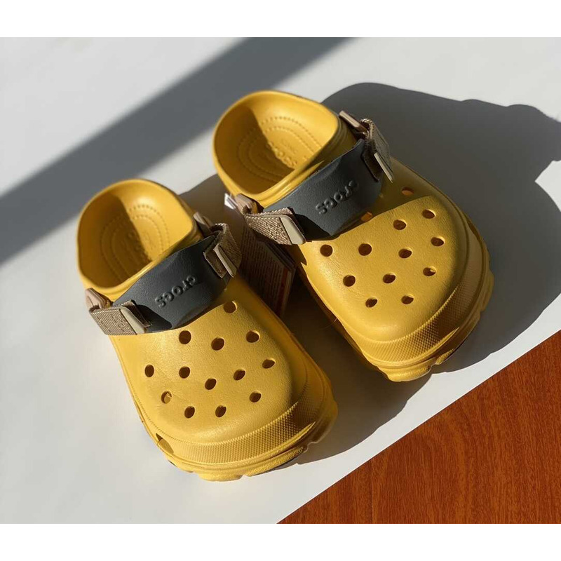 Cr*0*s classic all terrain sandals yellow