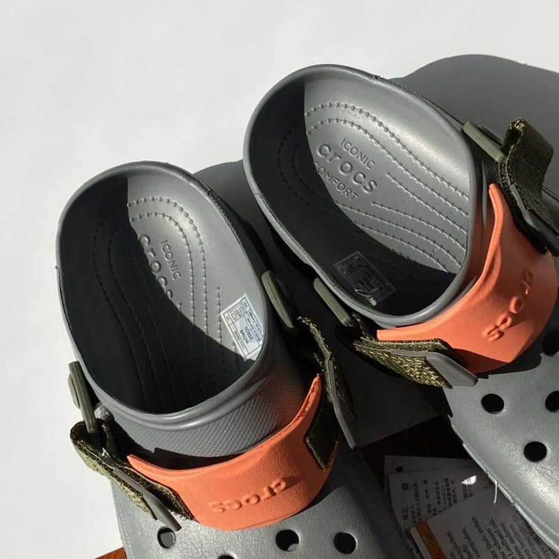 Cr*0*s classic all terrain sandals gray