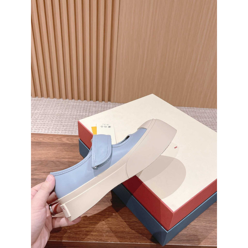 Marni Pablo Touch Strap Low Top Sneakers Blue