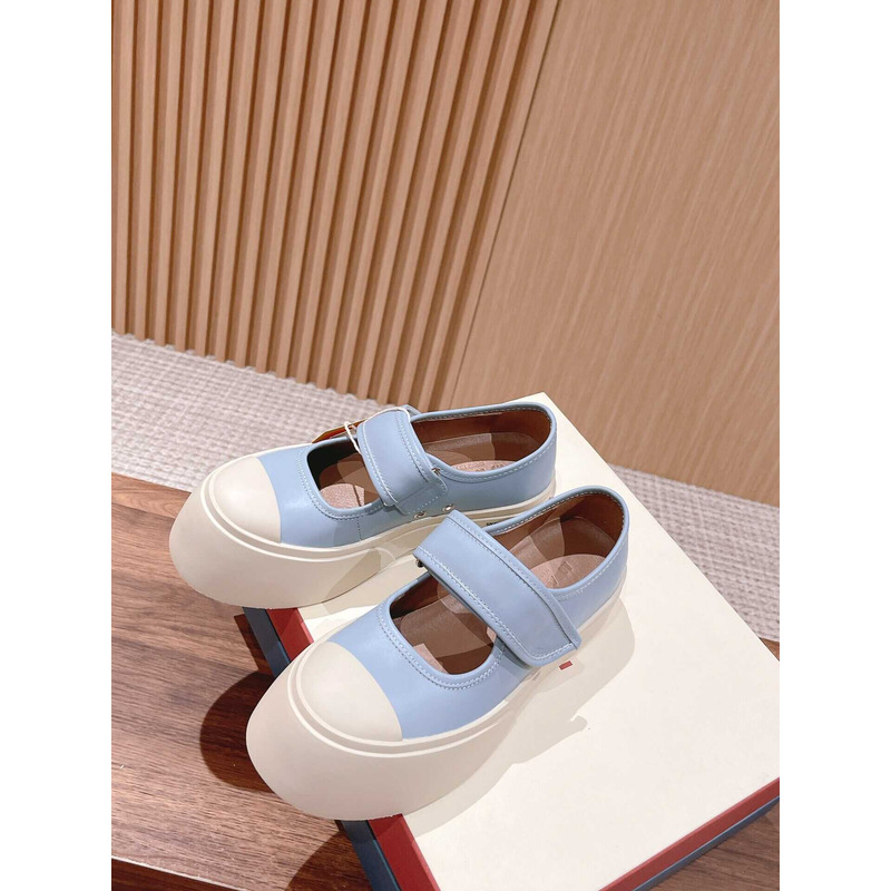 Marni Pablo Touch Strap Low Top Sneakers Blue