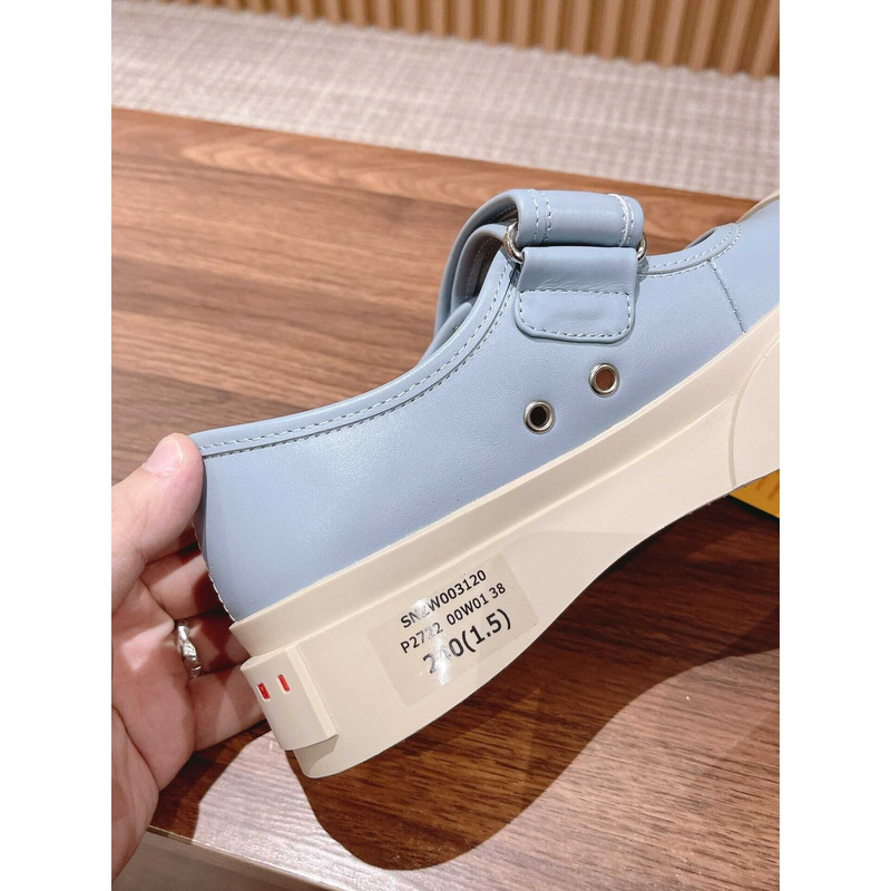 Marni Pablo Touch Strap Low Top Sneakers Blue