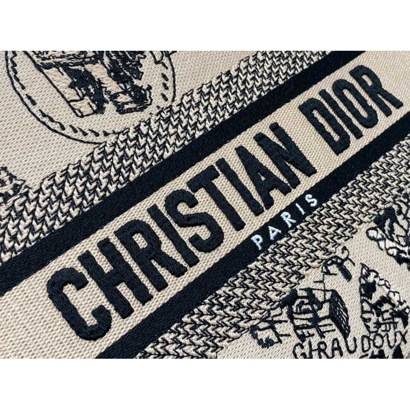 D*or lady D*or d-lite handbag medium beige and black