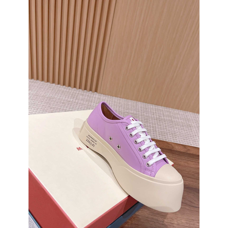 Marni Pablo Canvas Low-top Sneakers Purple
