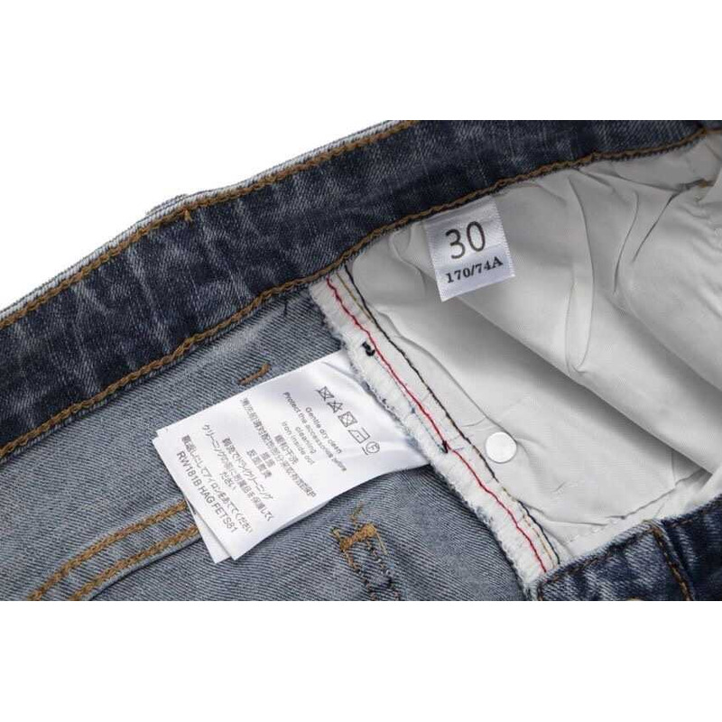 l**is V*t*n catton print logo jeans blue