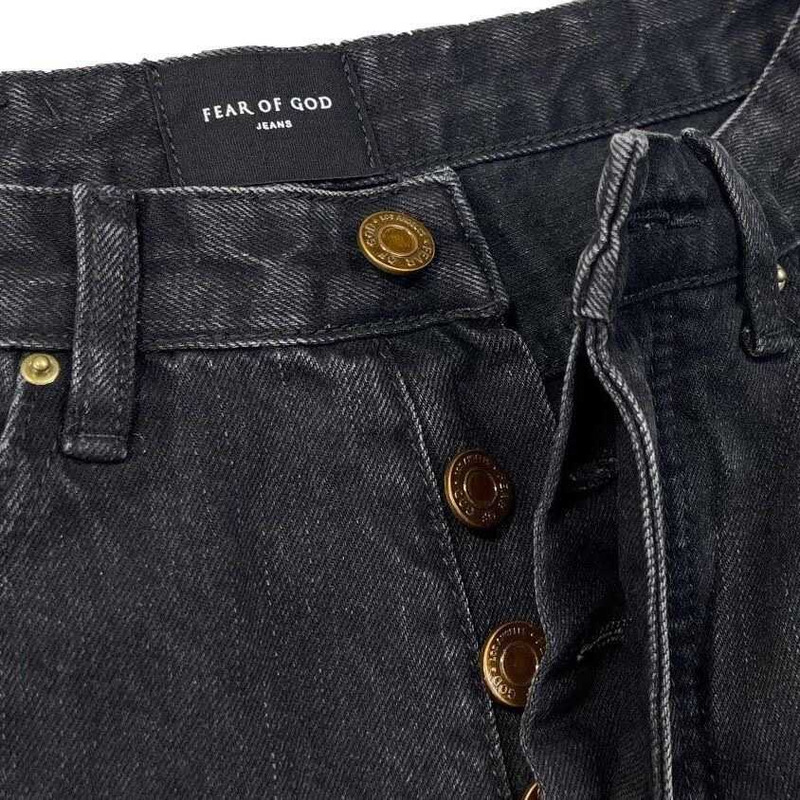 Fear Of God Paint Splatter Skinny Jeans Black