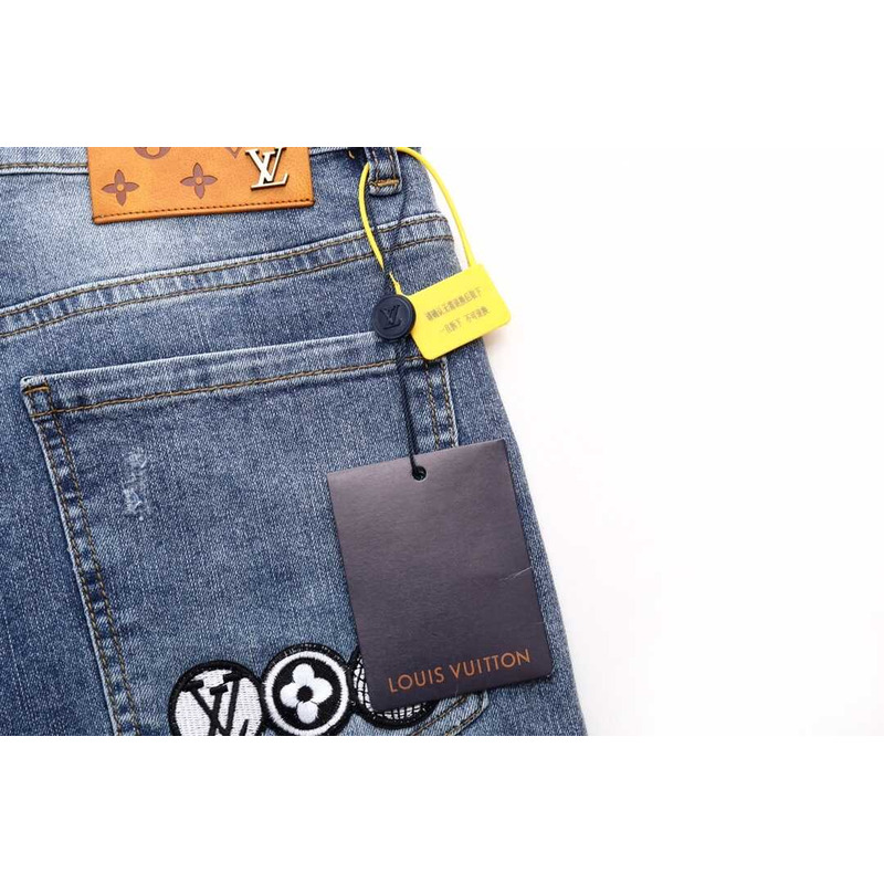 l**is V*t*n logo jeans blue