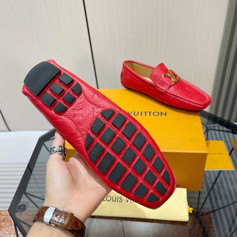 l**is V*t*n hockenheim moccasin loafer red