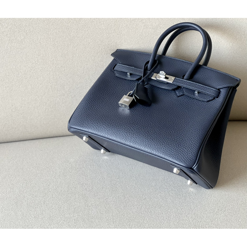 H**mes birkin togo 25 raisin dark blue