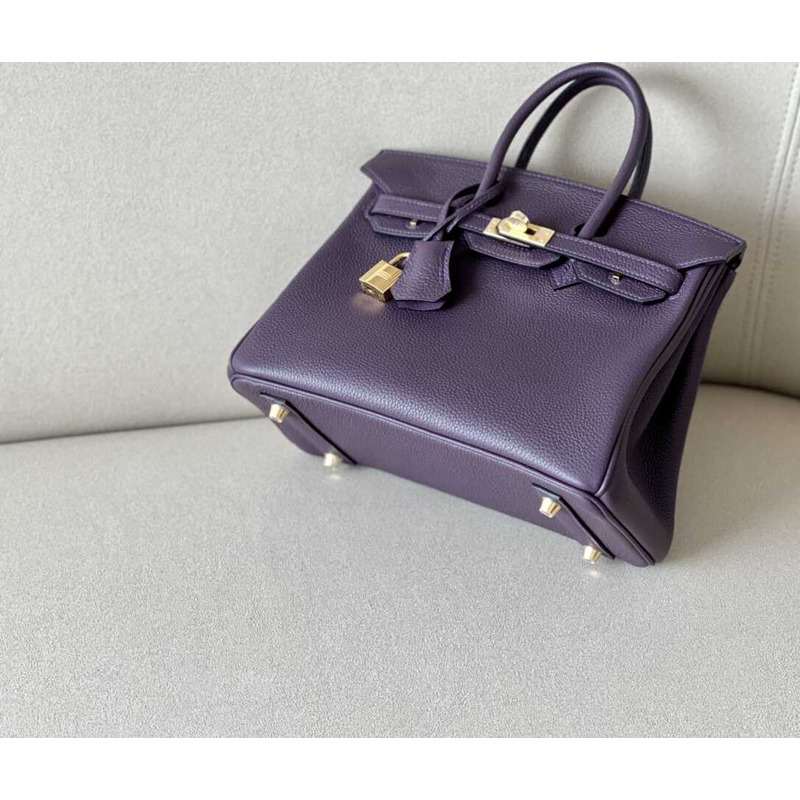 H**mes birkin togo 25 raisin purple