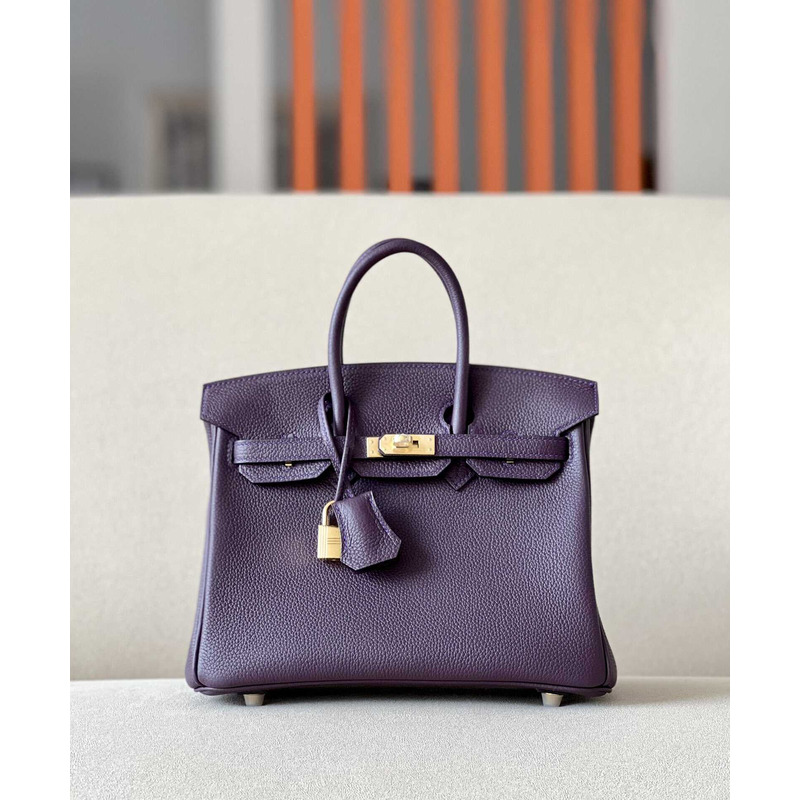 H**mes birkin togo 25 raisin purple