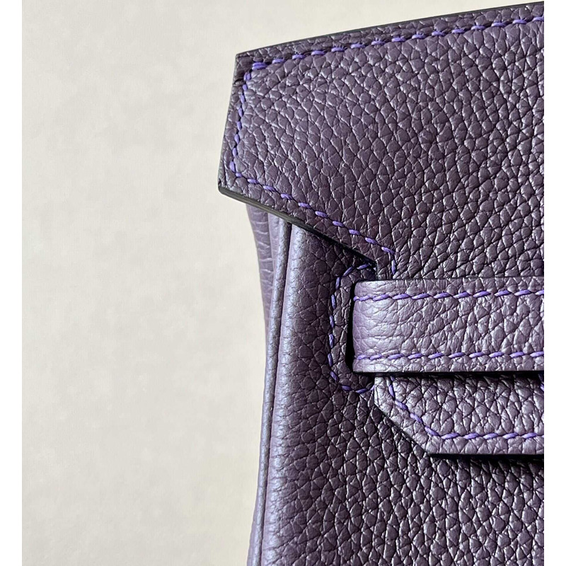 H**mes birkin togo 25 raisin purple