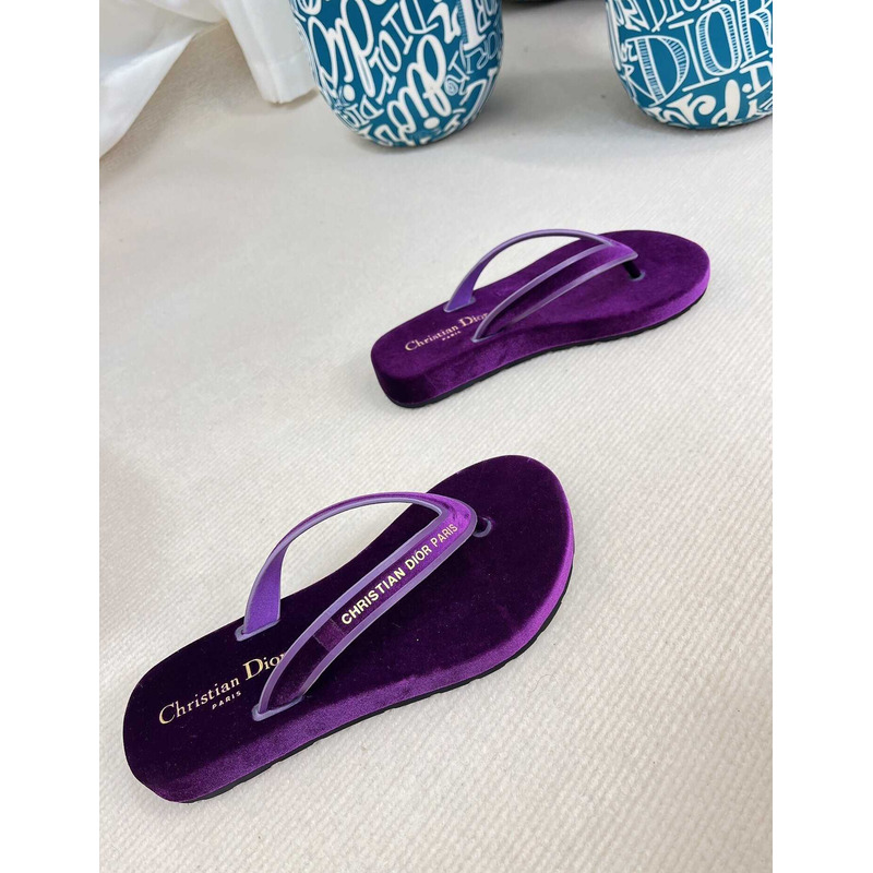 D*or D*orsea flip flops velvet purple