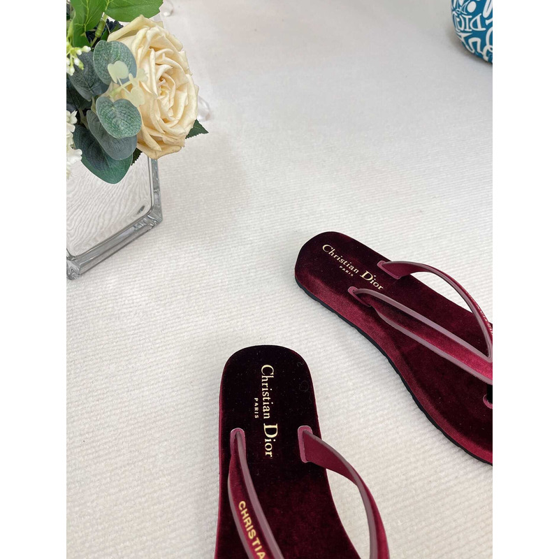 D*orD*or D*orsea flip flops velvet burgundy