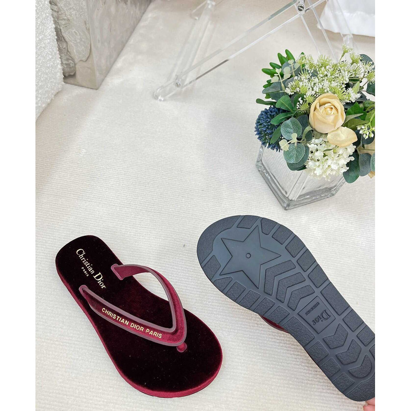 D*orD*or D*orsea flip flops velvet burgundy
