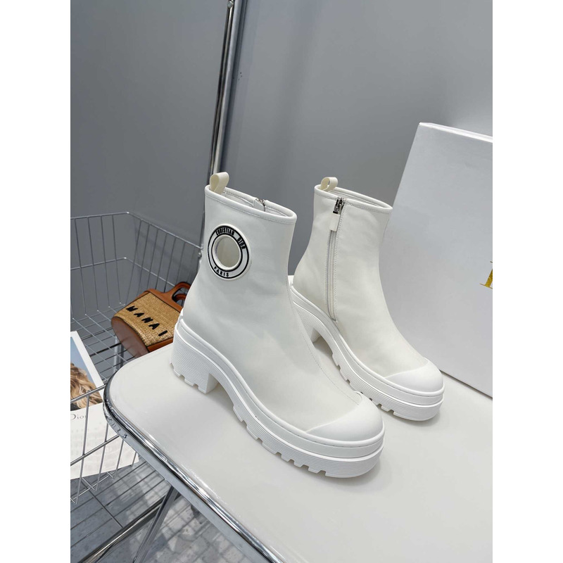 D*or ankle boots white