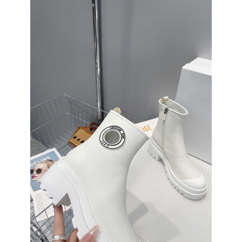 D*or ankle boots white