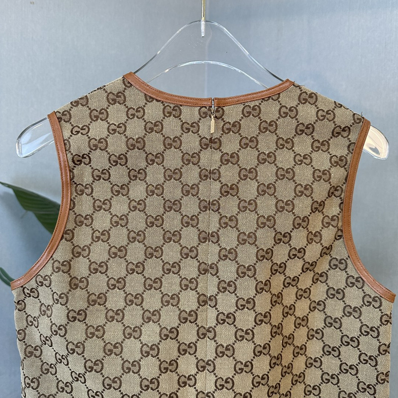 G*u*i gg canvas dress brown