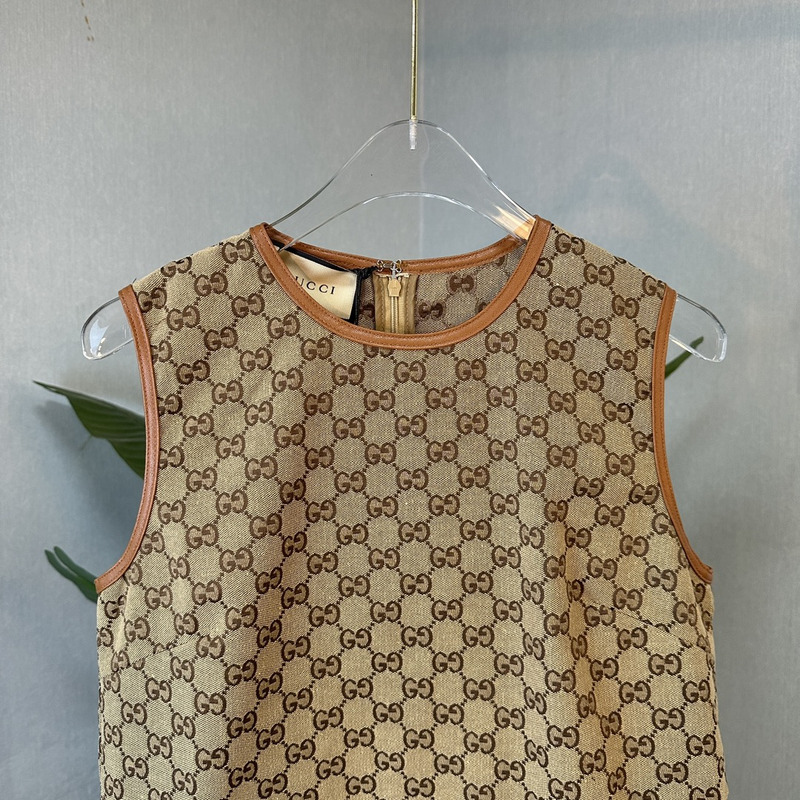 G*u*i gg canvas dress brown