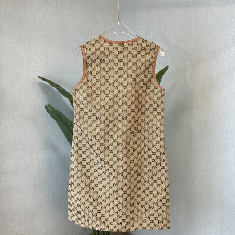 G*u*i gg canvas dress brown