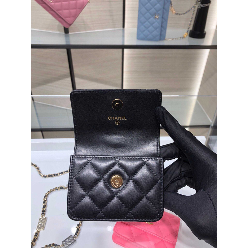 Ch*el jewel hook card holder black