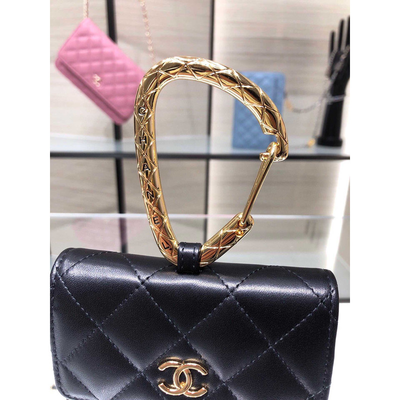 Ch*el jewel hook card holder black