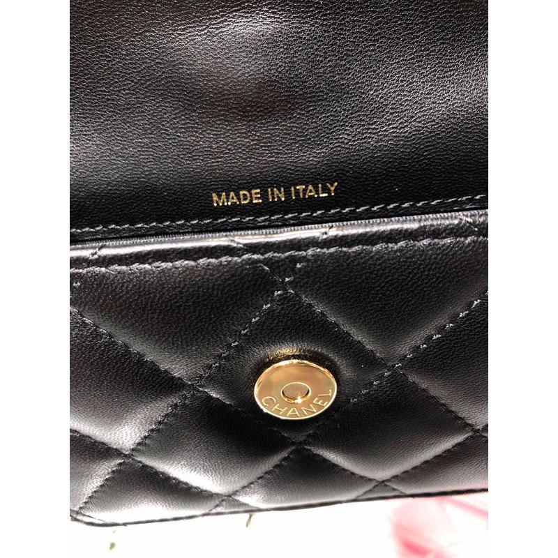 Ch*el jewel hook card holder black