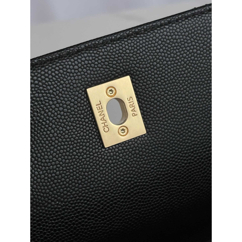 Ch*el 23a mini bag calfskin black