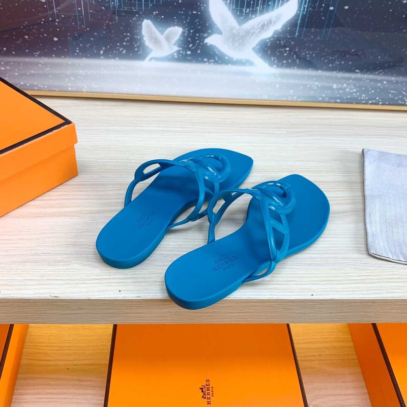 H**mes egerie sandals blue