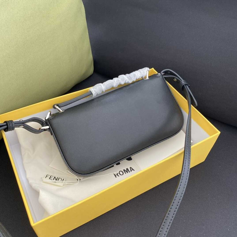 F**di by marc jacobs baguette phone pouch nappa leather pouch grey