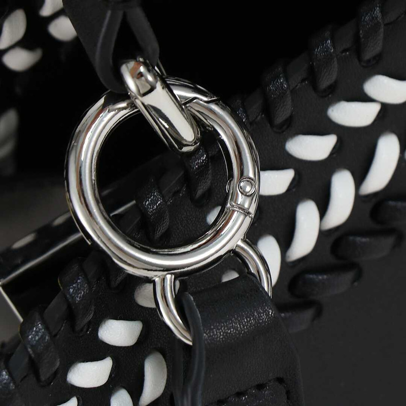 F**di peekaboo iseeu small bag leather black