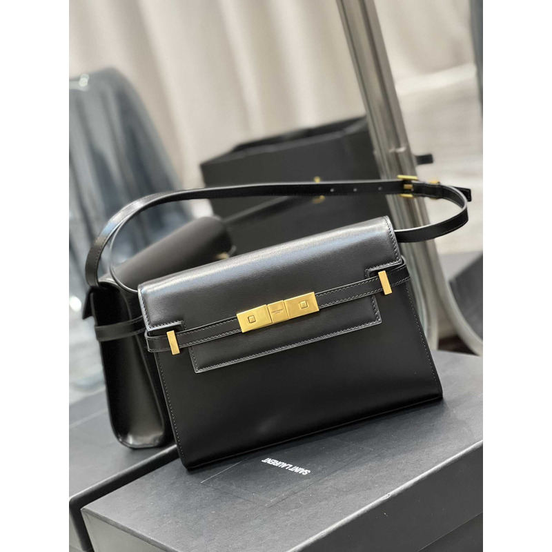 Saint Laurent Manhattan Shoulder Bag Black