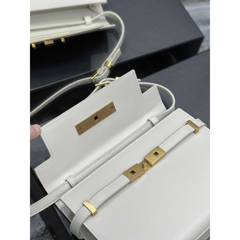 Saint Laurent Manhattan Shoulder Bag White