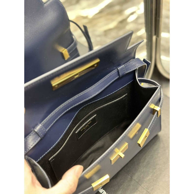 Saint Laurent Manhattan Shoulder Bag Blue