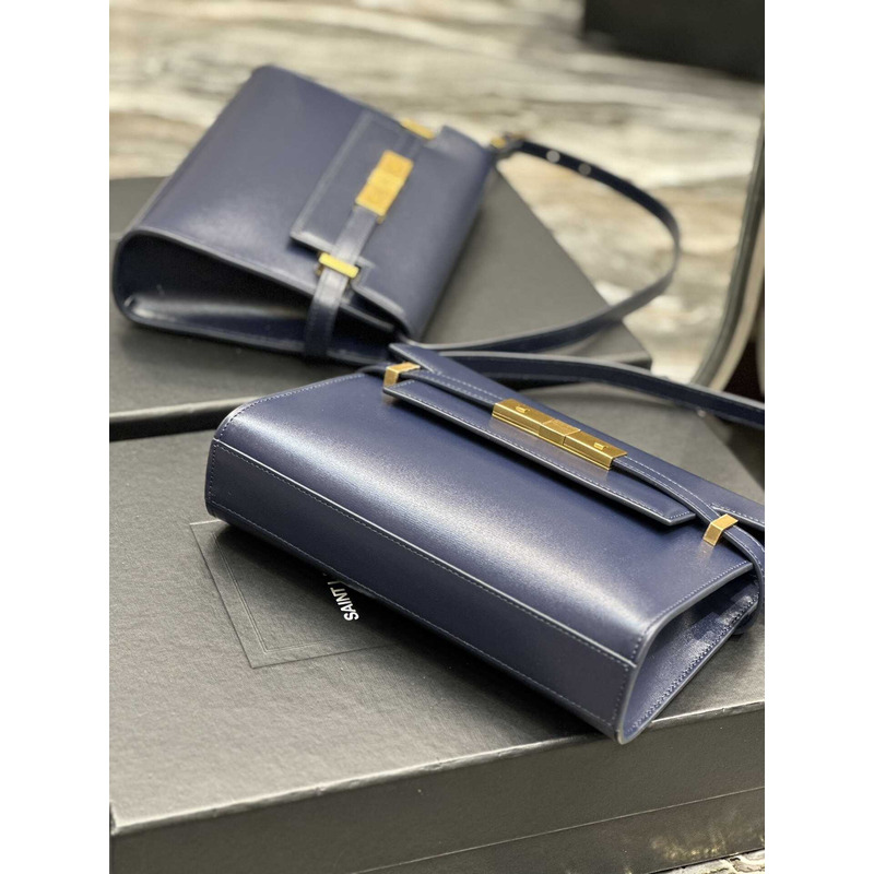 Saint Laurent Manhattan Shoulder Bag Blue