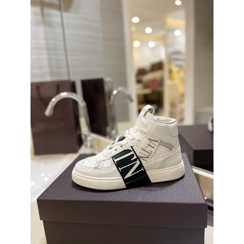 Valentino VLTN High Top Sneaker Black And White