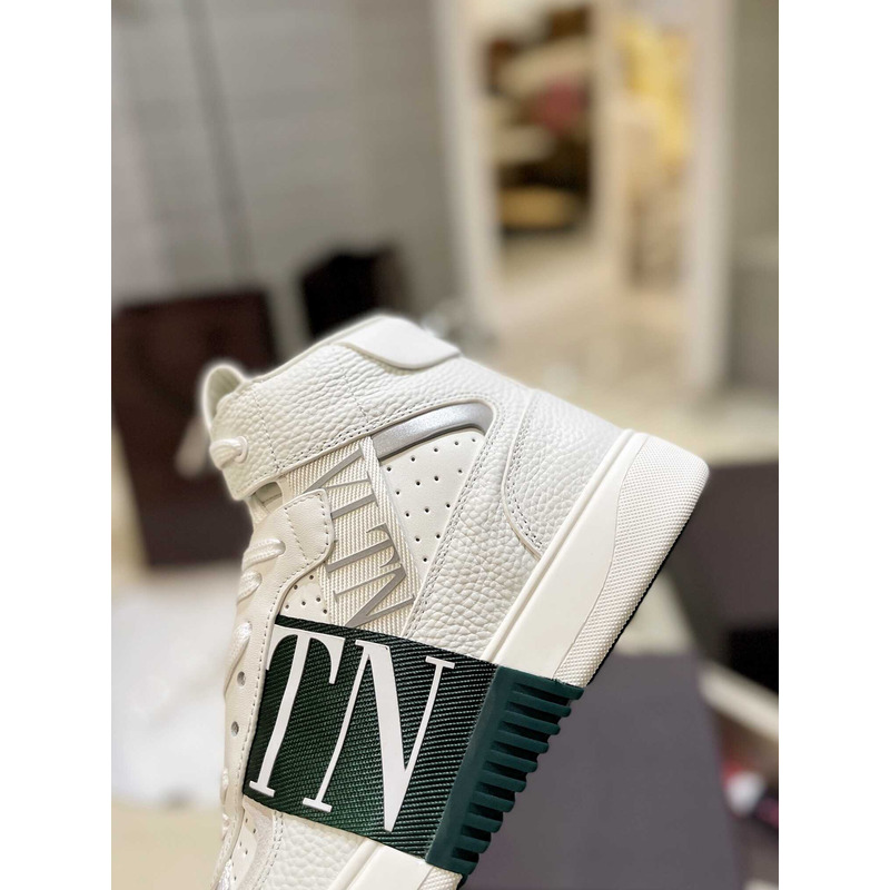 Valentino VLTN High Top Sneaker Black And White