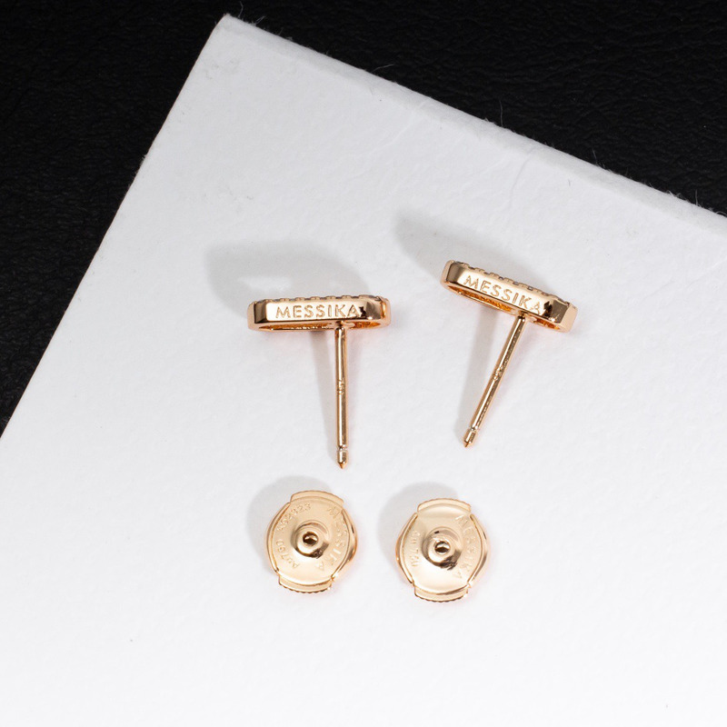 messika move uno Di*m*nd cage stud earrings gold