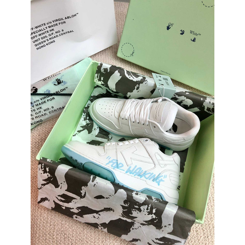 Off White Out Of Office Low-top Sneakers White And Light Blue